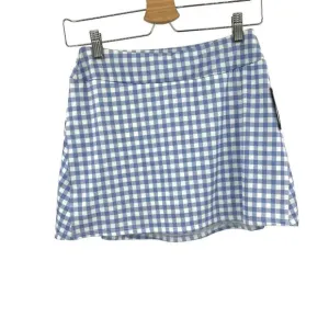 Onzie Tennis Skirt Blue White Gingham Skort Size Small