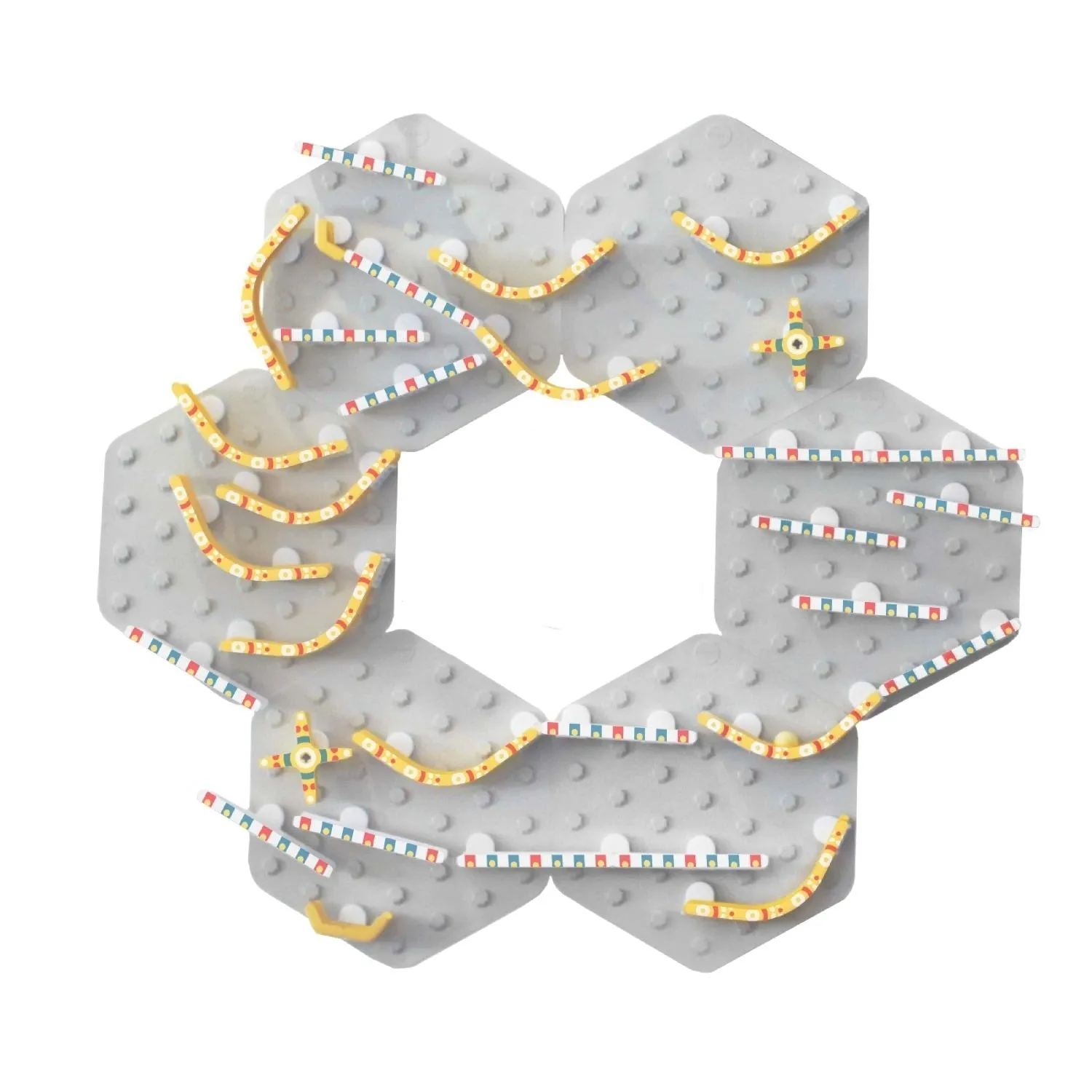 Oribel VertiPlay STEM Build Your Own Marble Run Wall Toy - 2 Curvy Tracks  4 Connectors (2 Pack)