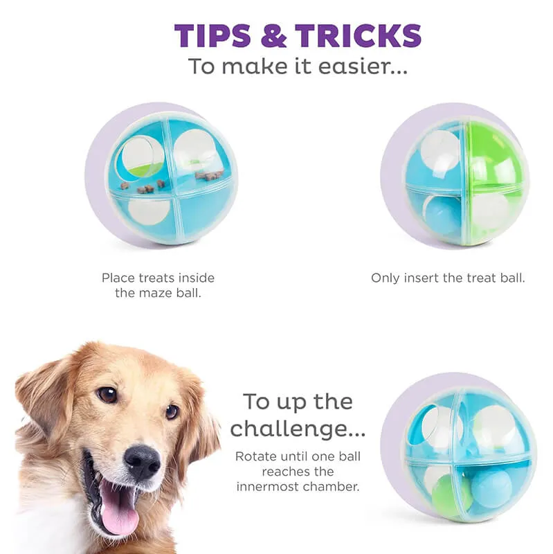 Outward Hound Nina Ottoson A-Maze Ball Treat Puzzle Toy