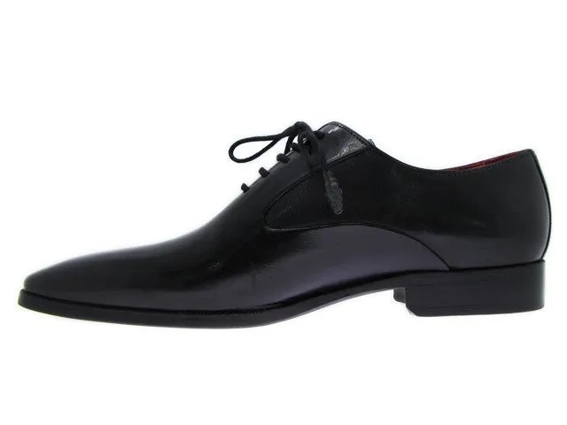 Paul Parkman Men's Leather Oxfords in Black