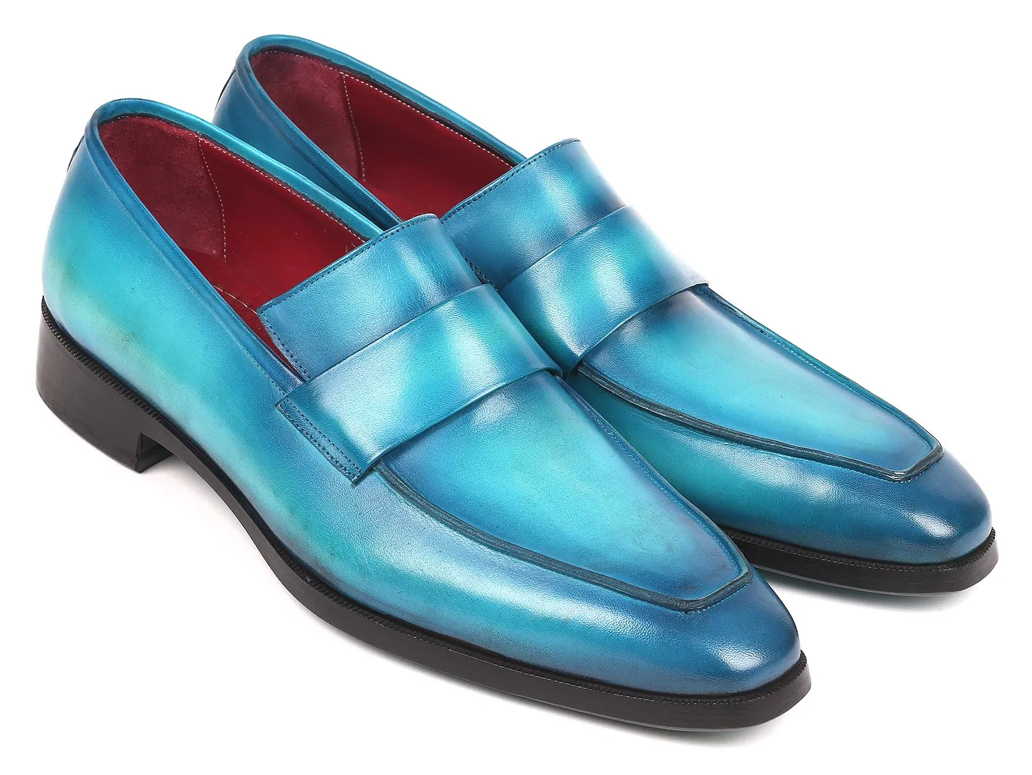 Paul Parkman Men's Loafers in Turquoise