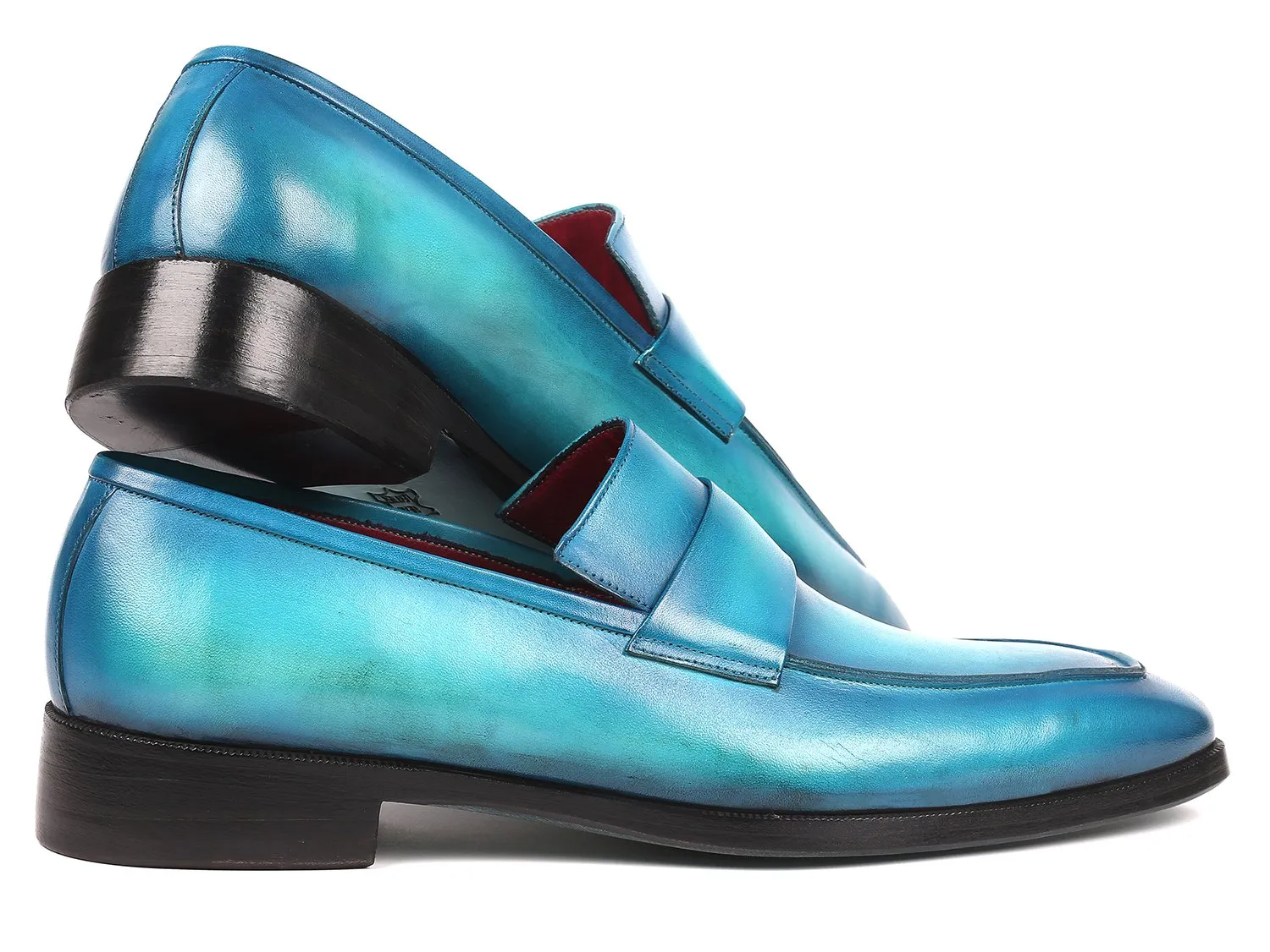 Paul Parkman Men's Loafers in Turquoise