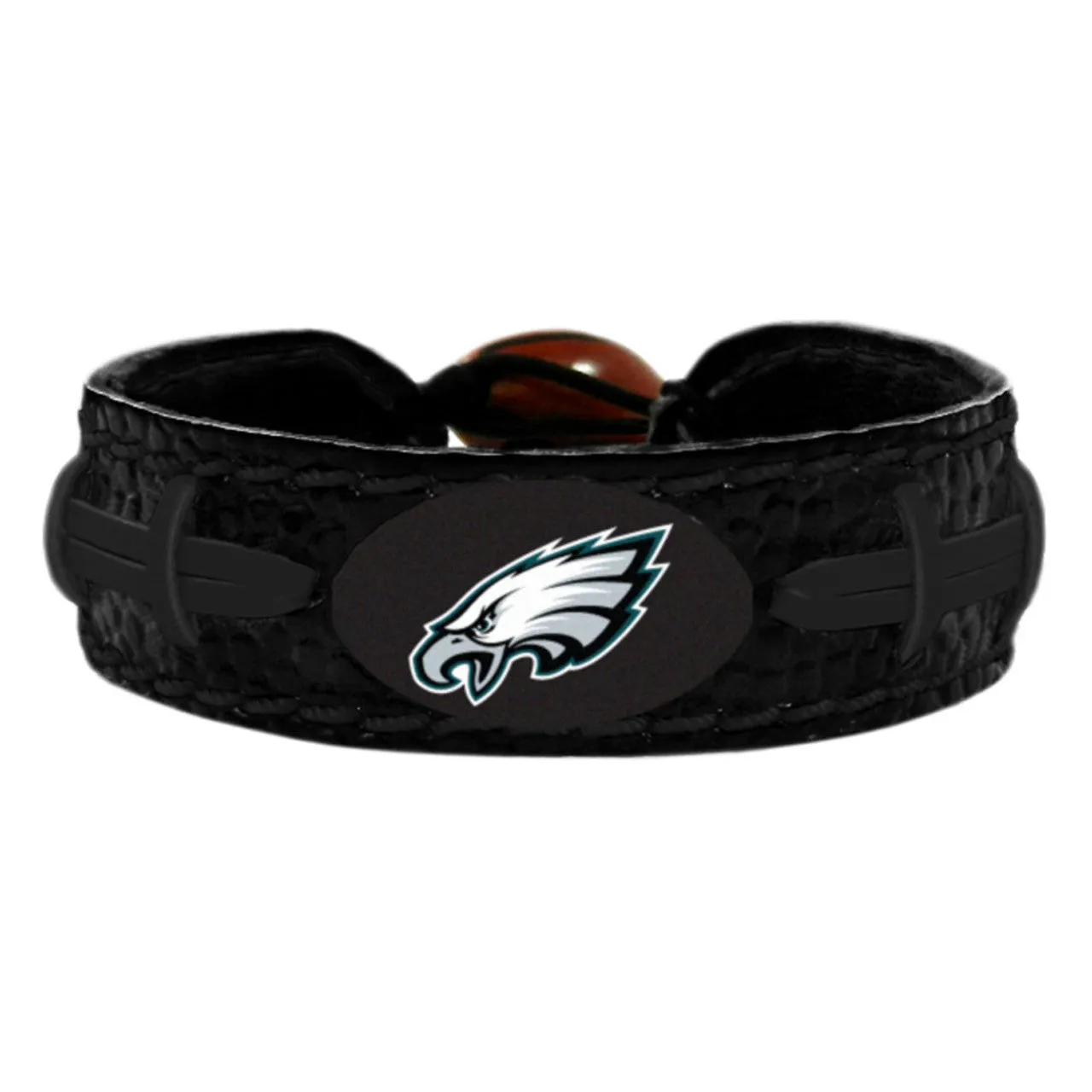Philadelphia Eagles Bracelet Team Color Football Tonal Black CO