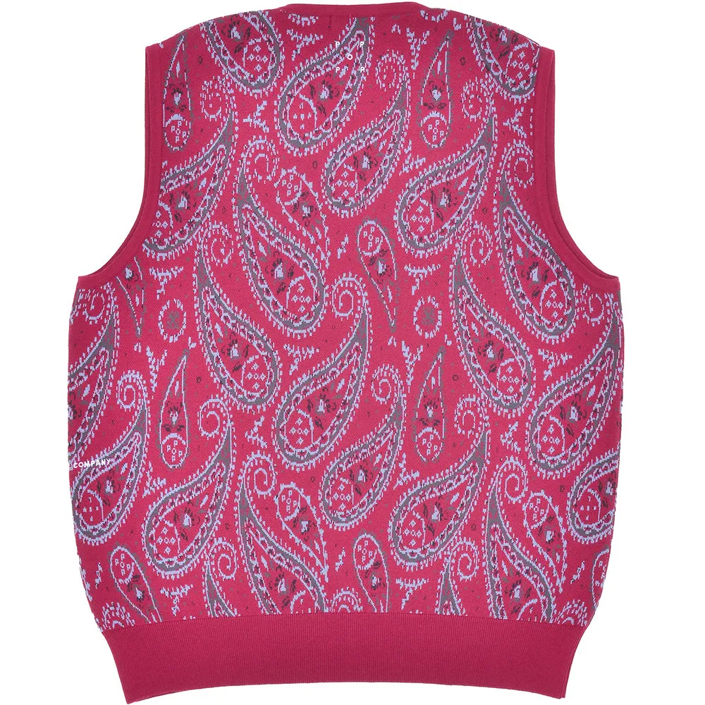 Pop Trading Company Knitted Spencer Raspberry