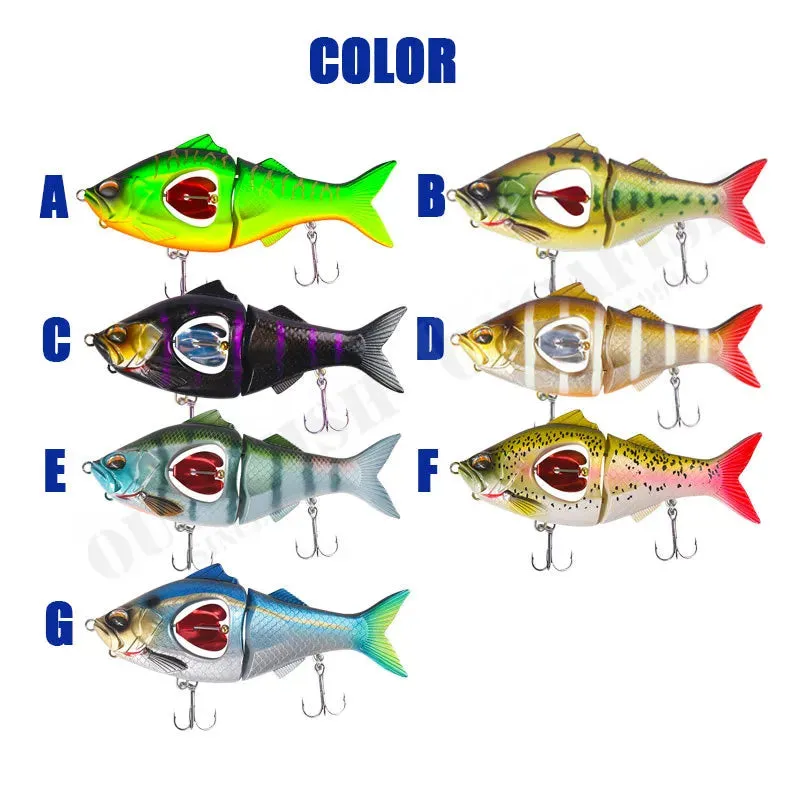 Propeller Glider Fishing Lures Sinking 10g 22.5g Metal Belly Blade Swimbait