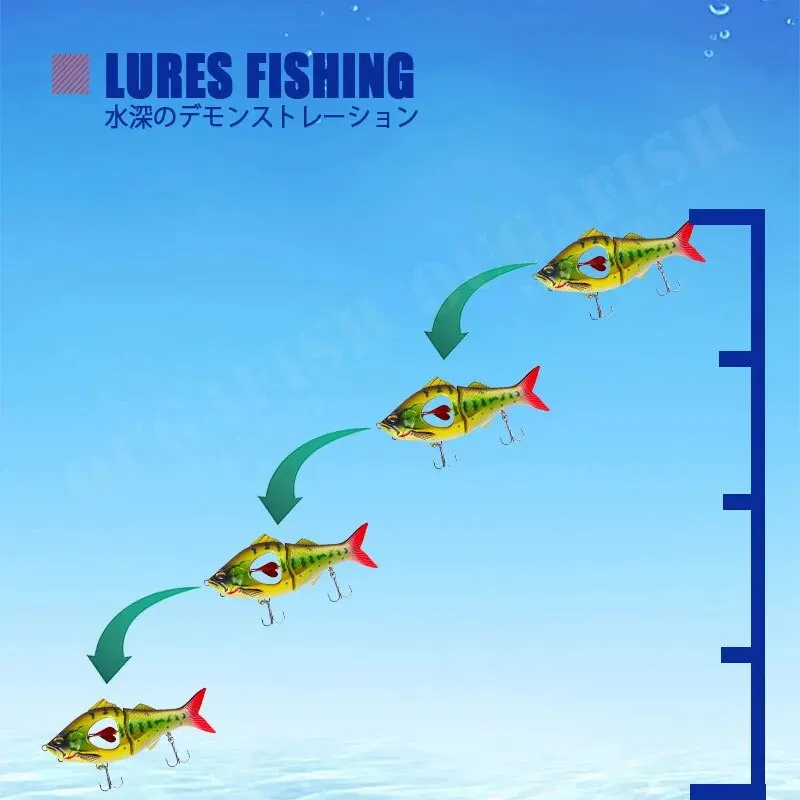Propeller Glider Fishing Lures Sinking 10g 22.5g Metal Belly Blade Swimbait
