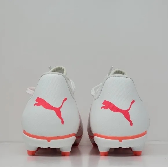 Puma Future Play FG/AG Youth Size 6.5 Soccer Cleats White/Pink 107388-01 New