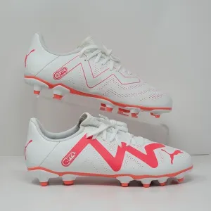 Puma Future Play FG/AG Youth Size 6.5 Soccer Cleats White/Pink 107388-01 New