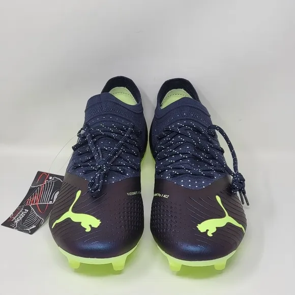 PUMA FUTURE Z 2.4 FG/AG Soccer Cleats Kids Size 4.5C Navy Green 107010-01 New