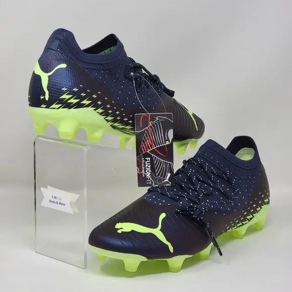 PUMA FUTURE Z 2.4 FG/AG Soccer Cleats Kids Size 4.5C Navy Green 107010-01 New