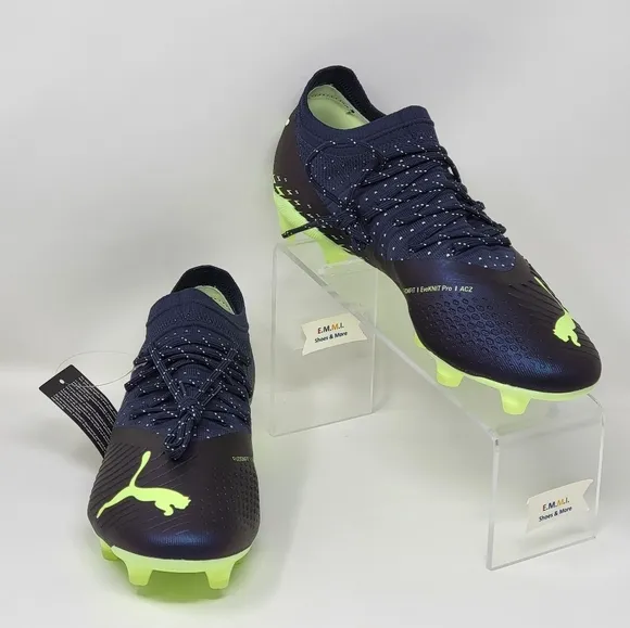 PUMA FUTURE Z 2.4 FG/AG Soccer Cleats Kids Size 4.5C Navy Green 107010-01 New