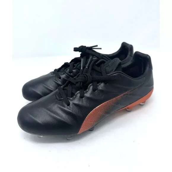 Puma King Platinum 21 FG AG Men 7/ Women 8 Black Soccer Cleats Men’s 106478-04