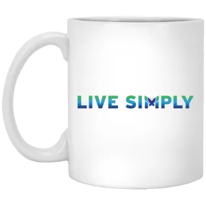 "Live Simply" Colorful Mug