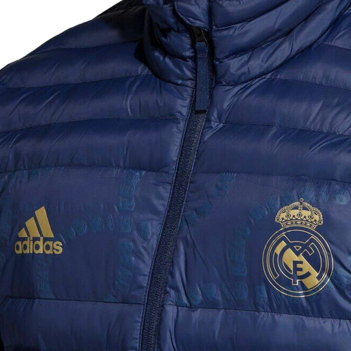 Real Madrid soccer navy light padded jacket 2019/20 - Adidas