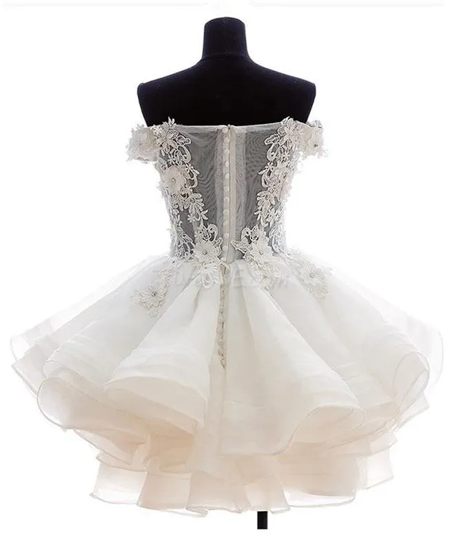 Red Homecoming Dress , Short Classical Party Dress, Organza Party Dresses