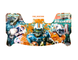 Ricky Williams Custom Visor for Any Full Size Riddell Helmet (Universal Fit) (1)