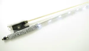 Rozanna's Violins Glow Bow Angel White Carbon Fiber Violin Bow