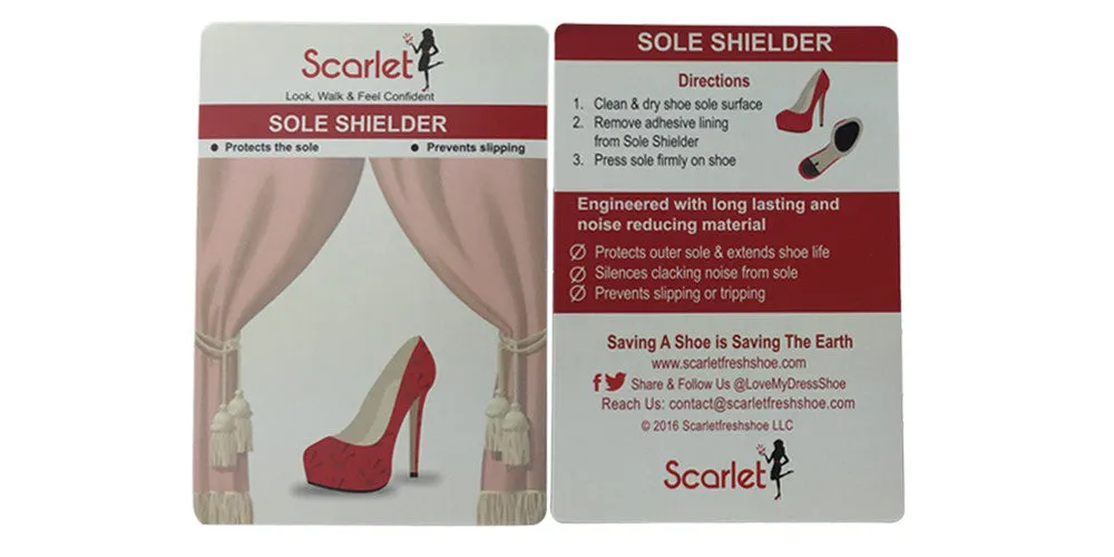 Scarlet Sole Shielder: Stick-On Pad to Instantly Repair & Shield Shoe Sole
