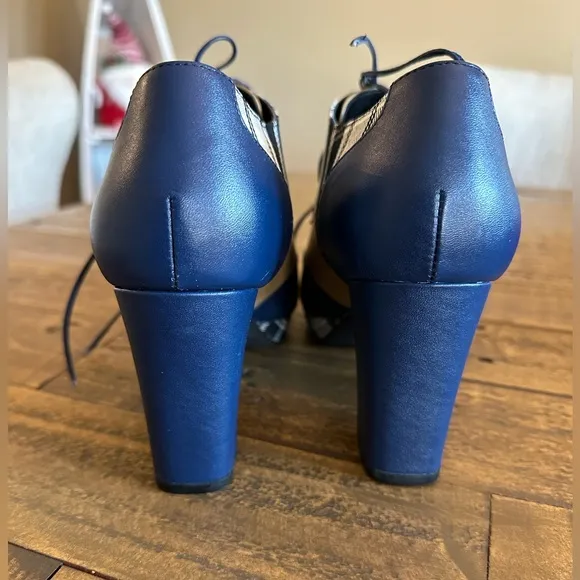 Shoes of Prey plaid heeled loafer - Size European 38