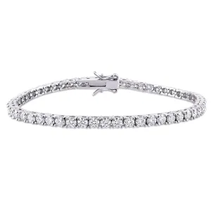 Silver Tennis Bracelet Moissanite