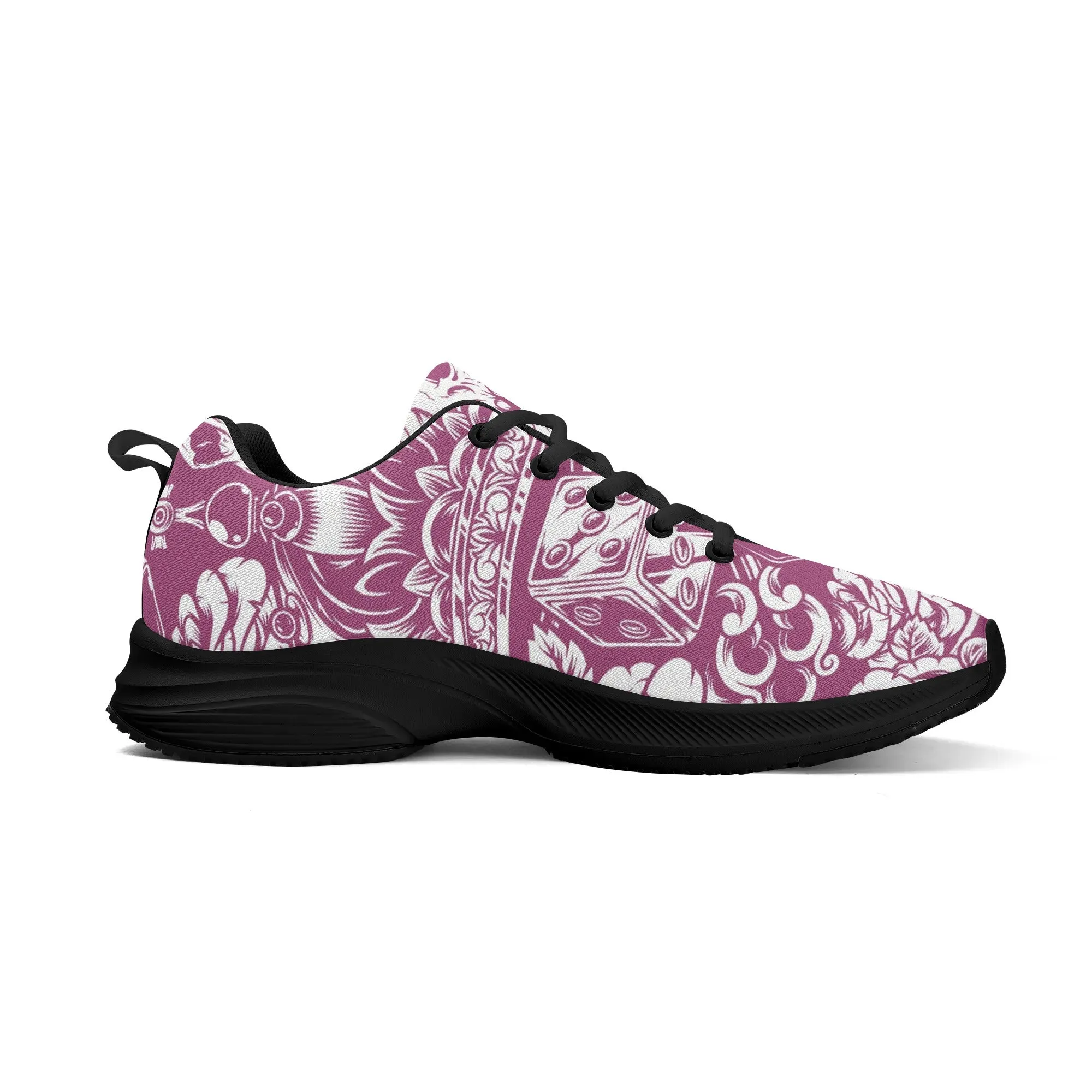 Skulls and Dice Tattoo Pattern Running Shoes