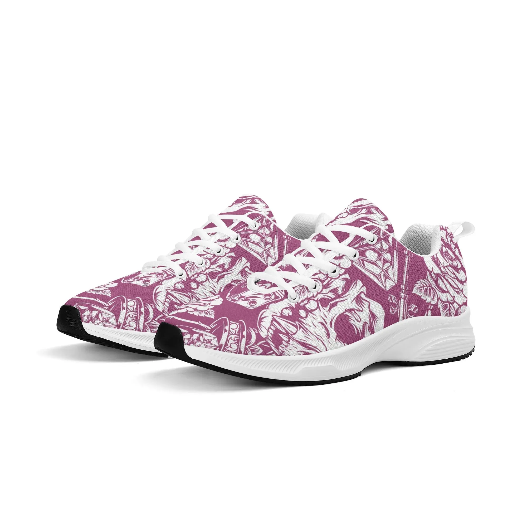 Skulls and Dice Tattoo Pattern Running Shoes