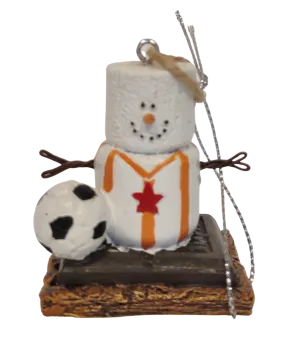 Smore Soccer Player Ornament