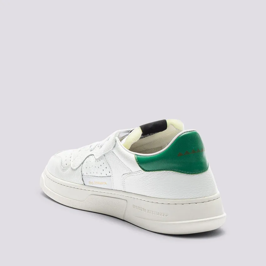 Sneaker Run Of CLASSIC bianco verde