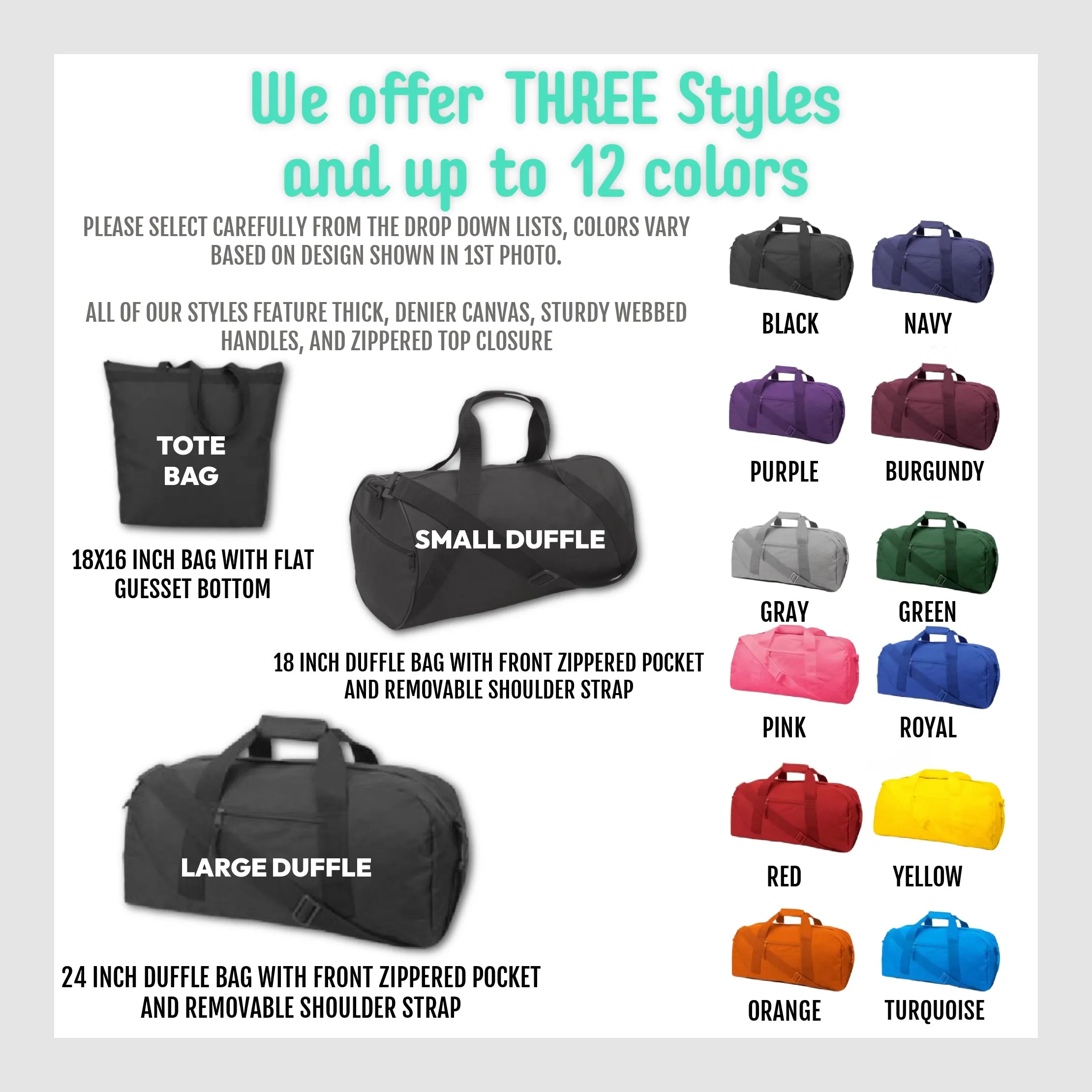 Soccer Rainbow Leopard Personalized Tote or Duffle Bag
