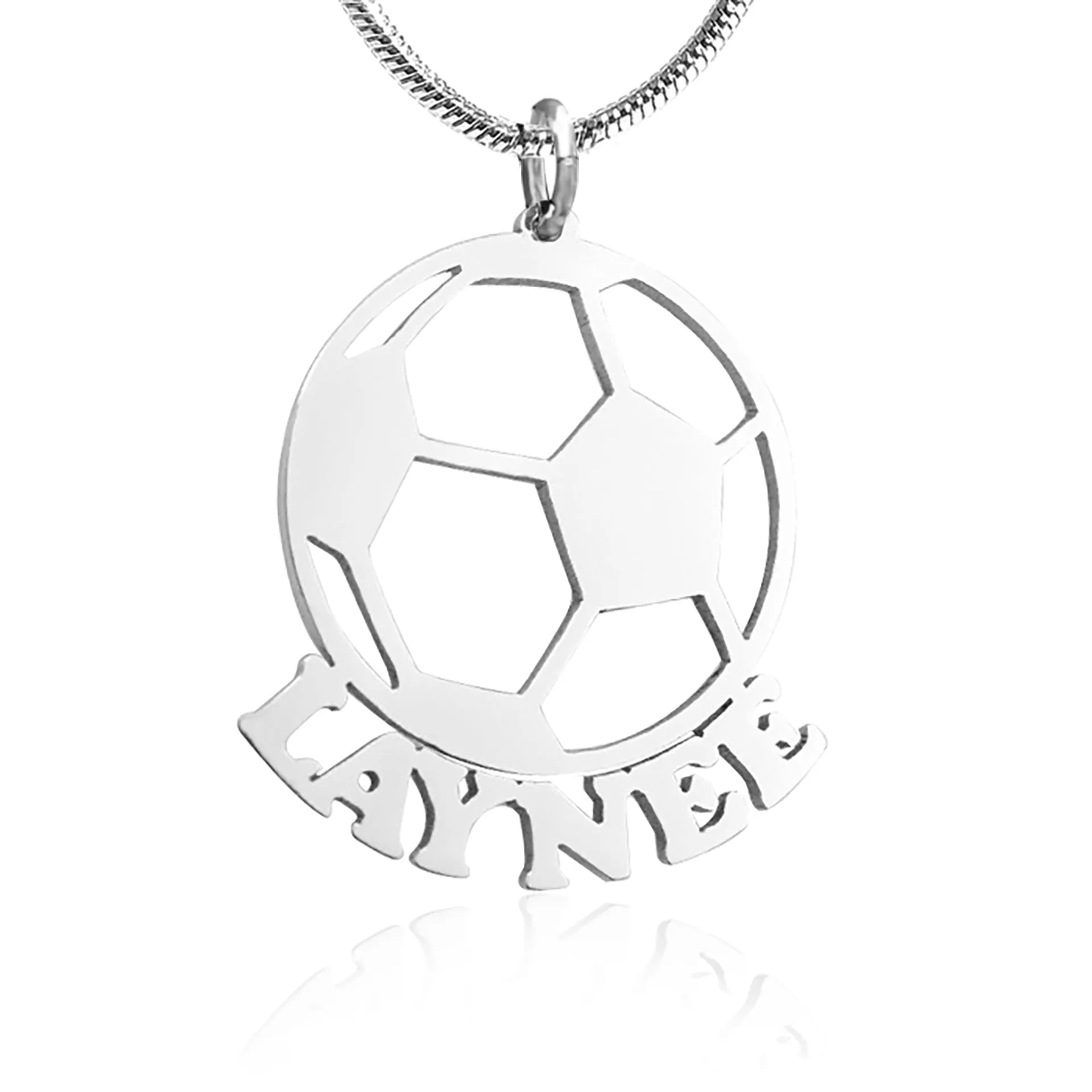Soccerball Name Necklace