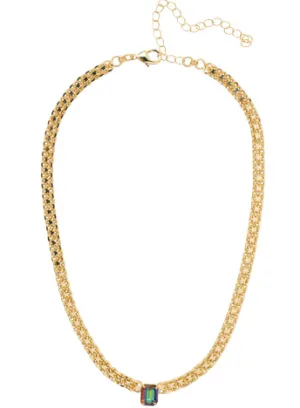 Sorrelli Octavia Tennis Necklace - Bright Gold Volcano