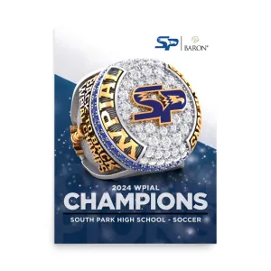 South Park High School Soccer 2024 Championship Poster
