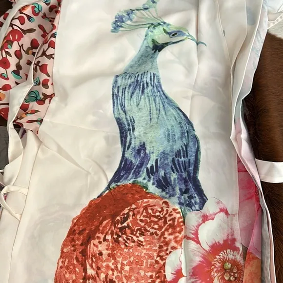 Spectacular Kimono with colorful Peacock design