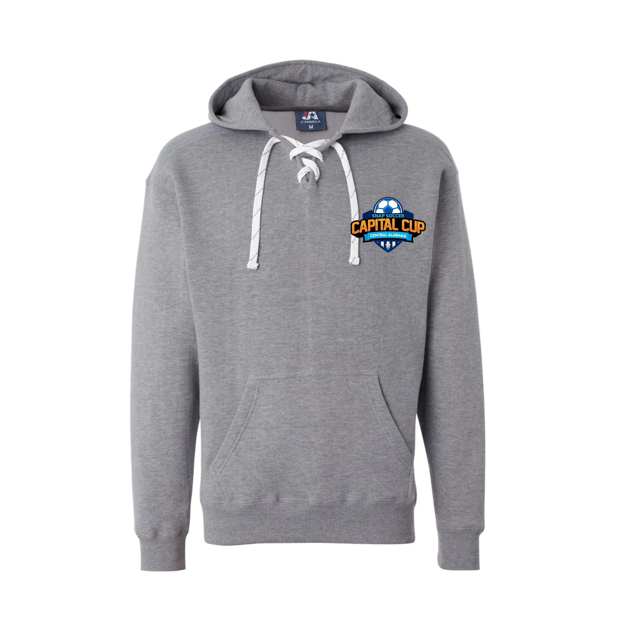 Sport Laced Hoodies Snap Soccer Capital Cup