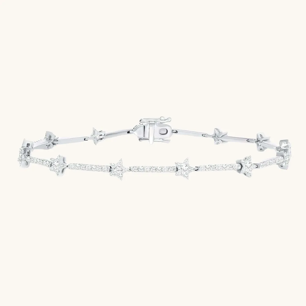 Star Diamond Tennis Bracelet