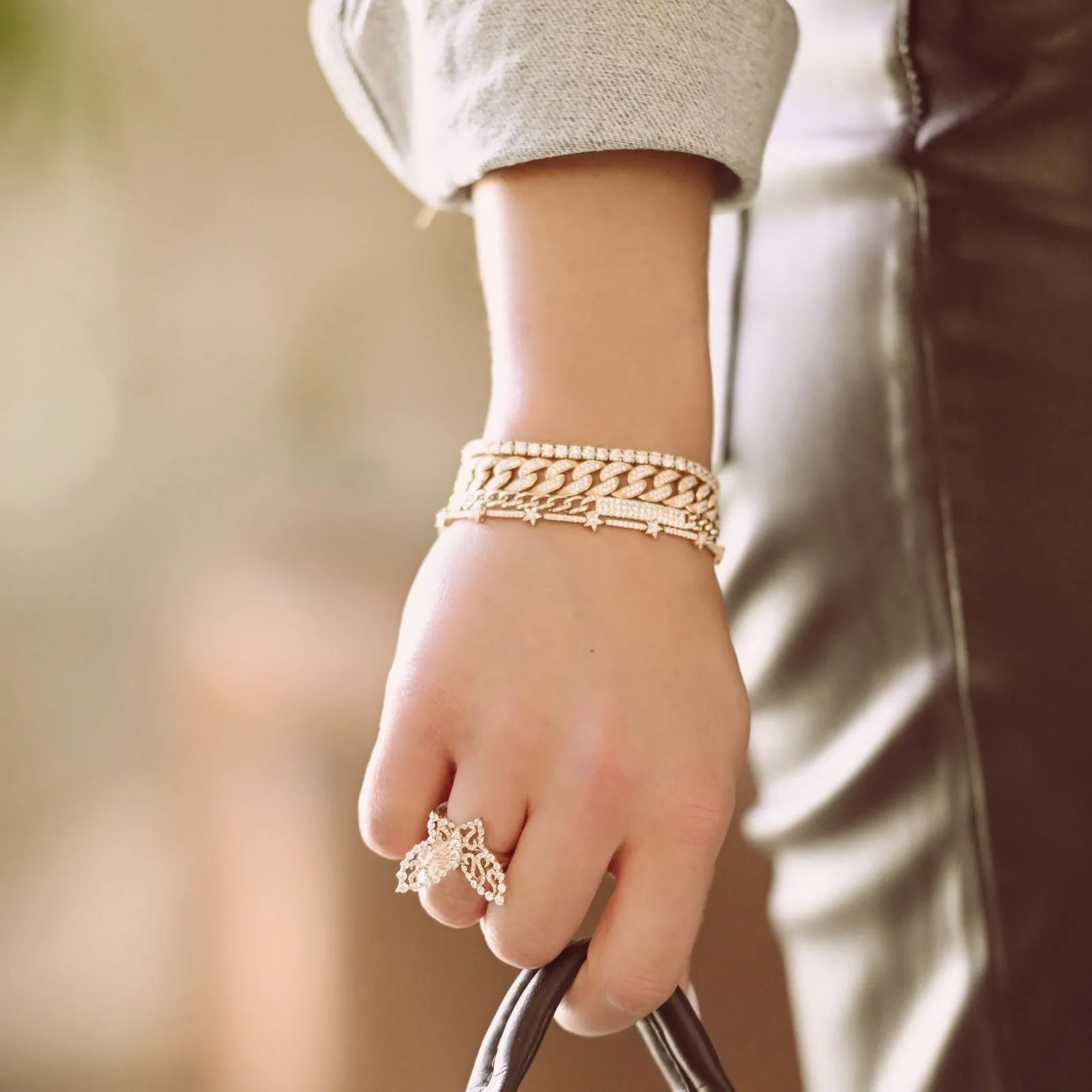 Star Diamond Tennis Bracelet