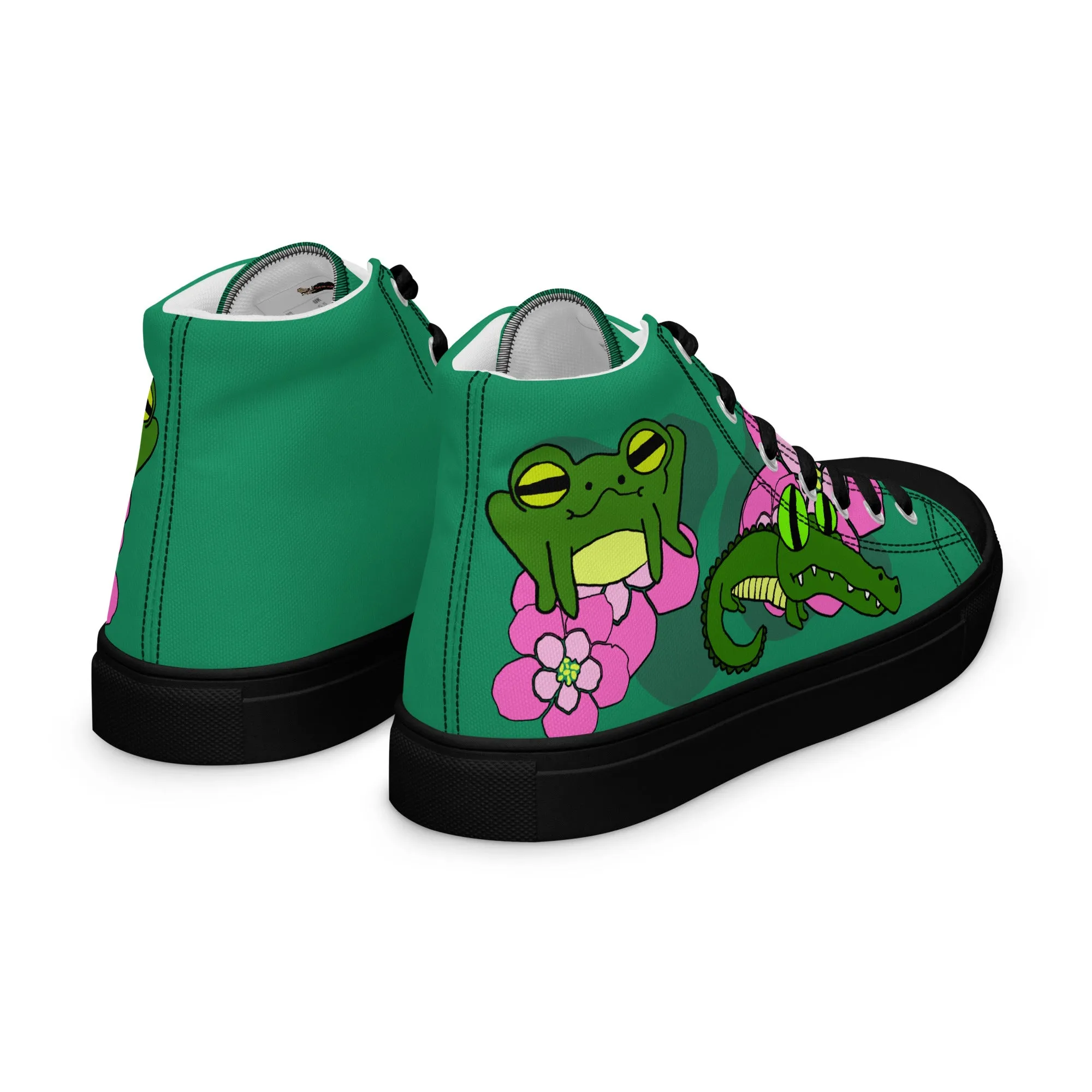 Swamp Stepbrothers Women’s high top canvas shoes