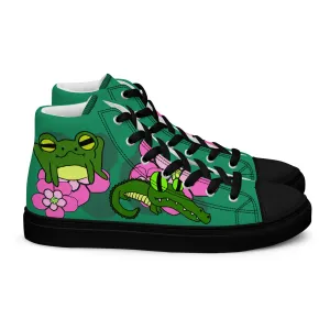 Swamp Stepbrothers Women’s high top canvas shoes
