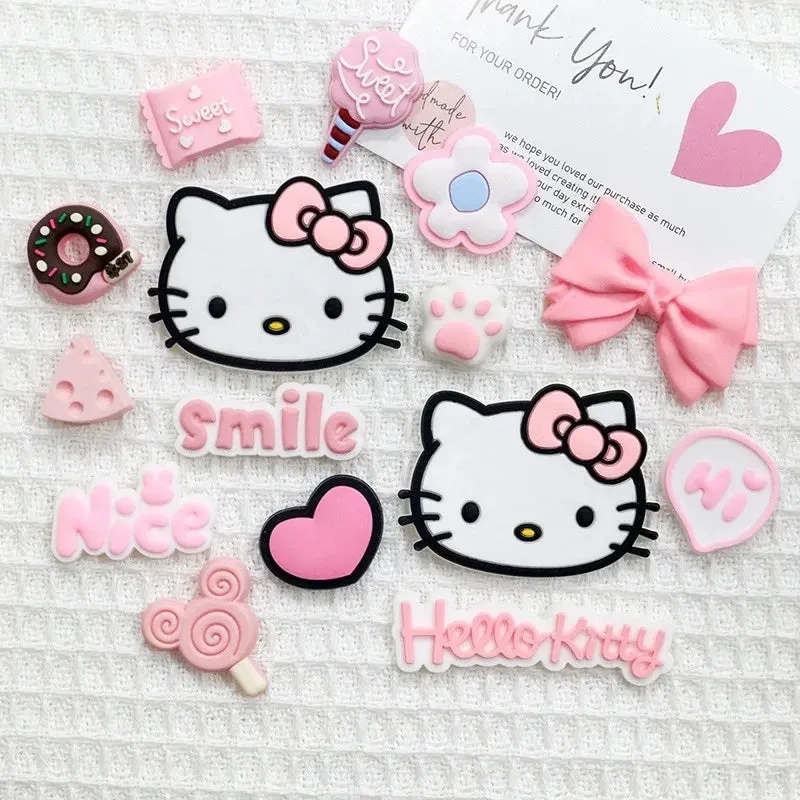 Sweet Pink Hello Kitty Shoe Charm Set |15 Cute Pieces for Your Shoes!