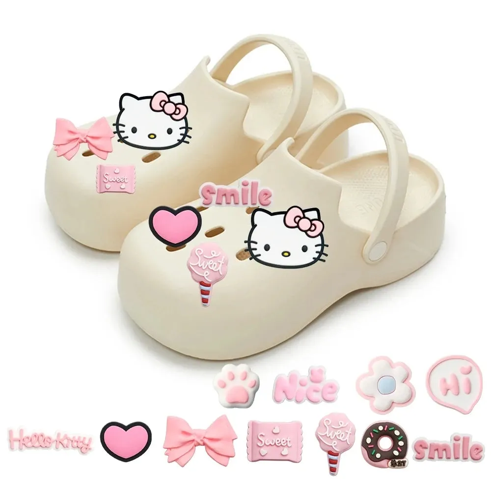 Sweet Pink Hello Kitty Shoe Charm Set |15 Cute Pieces for Your Shoes!