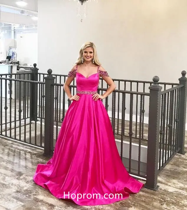 Sweetheart Off shoulder Prom Dress with Crystals