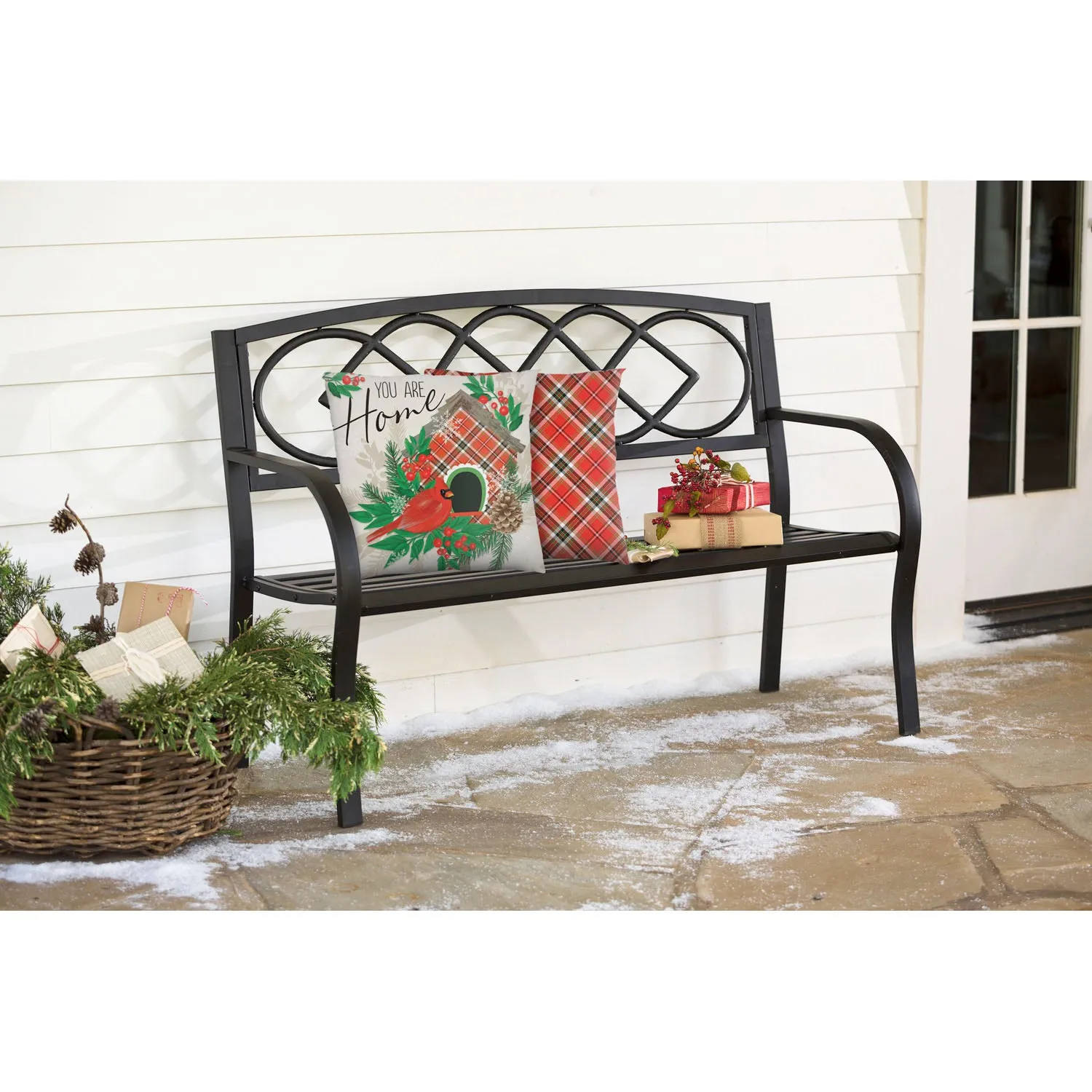 Tartan Birdhouse Interchangeable Pillow Cover,4plc419