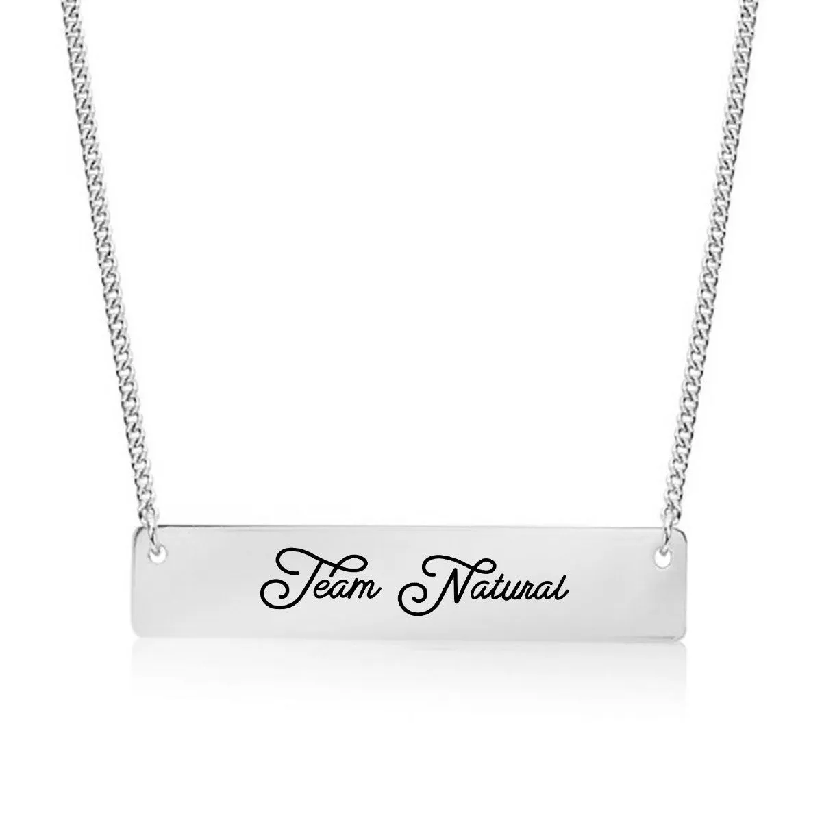 Team Natural Gold / Silver Bar Necklace