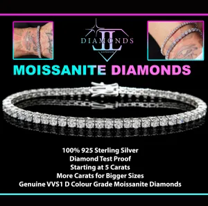 Tennis Chain | Tennis Bracelet | Moissanite Tennis Bracelet | Mens Tennis Bracelet | Womens Tennis Bracelet | Diamond Tennis Bracelet