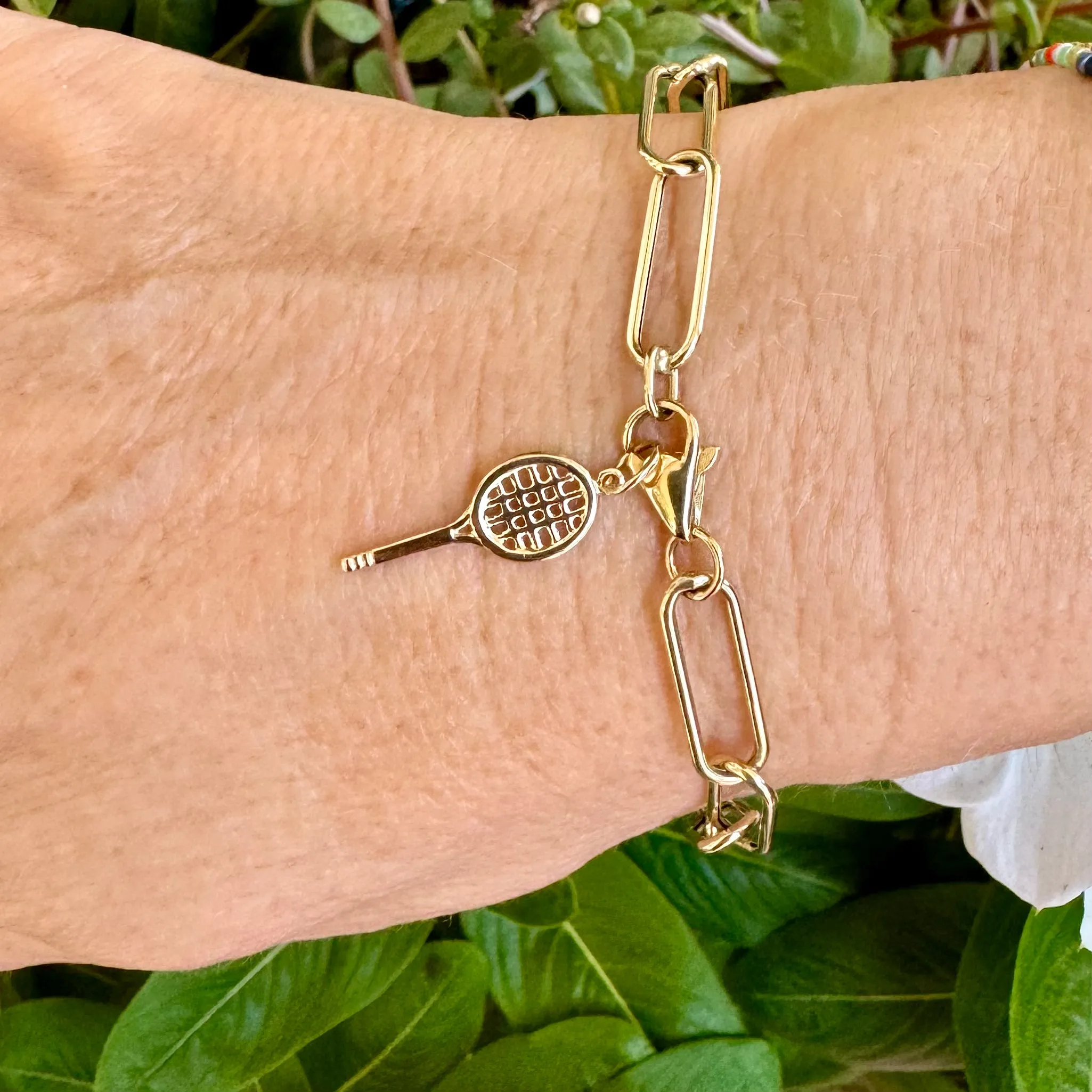Tennis Racquet Charm