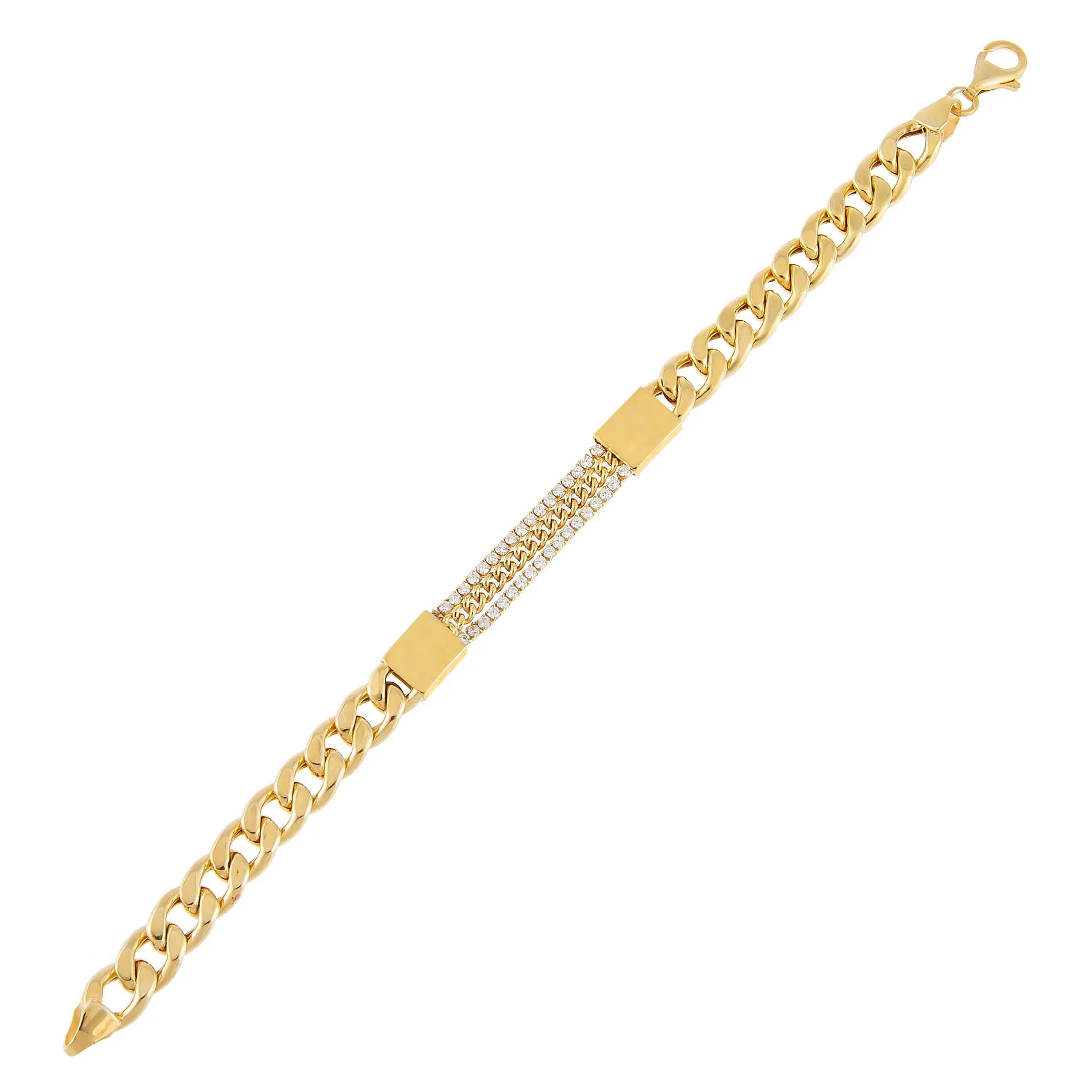Tennis X Cuban Chain Bracelet