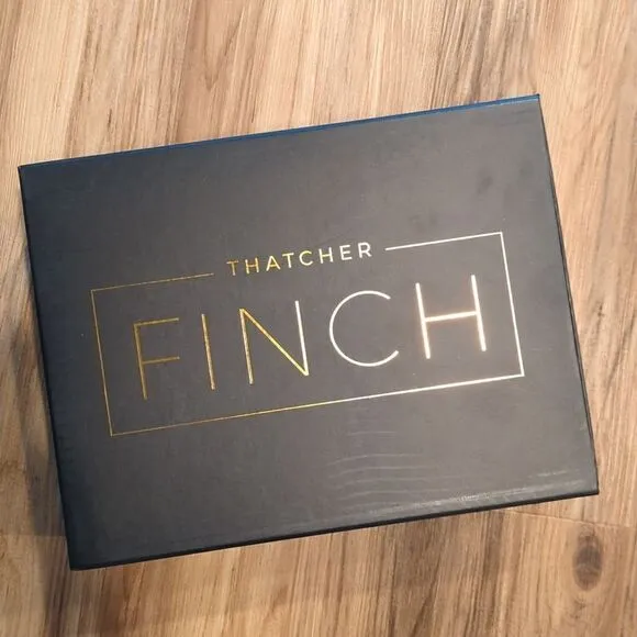 Thatcher Finch Men's Blue Floral Patterned Luxury Derby Dress Boots Size 9