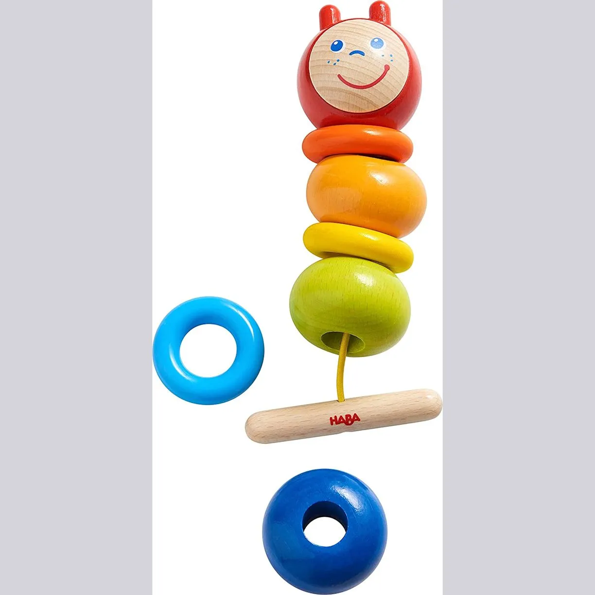 Threading Caterpillar by HABA, Made in Germany, Ages 2 