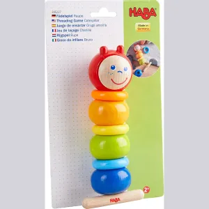Threading Caterpillar by HABA, Made in Germany, Ages 2 