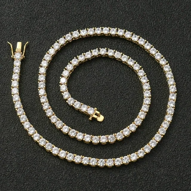 Top Quality CZ Box Clasp Necklace